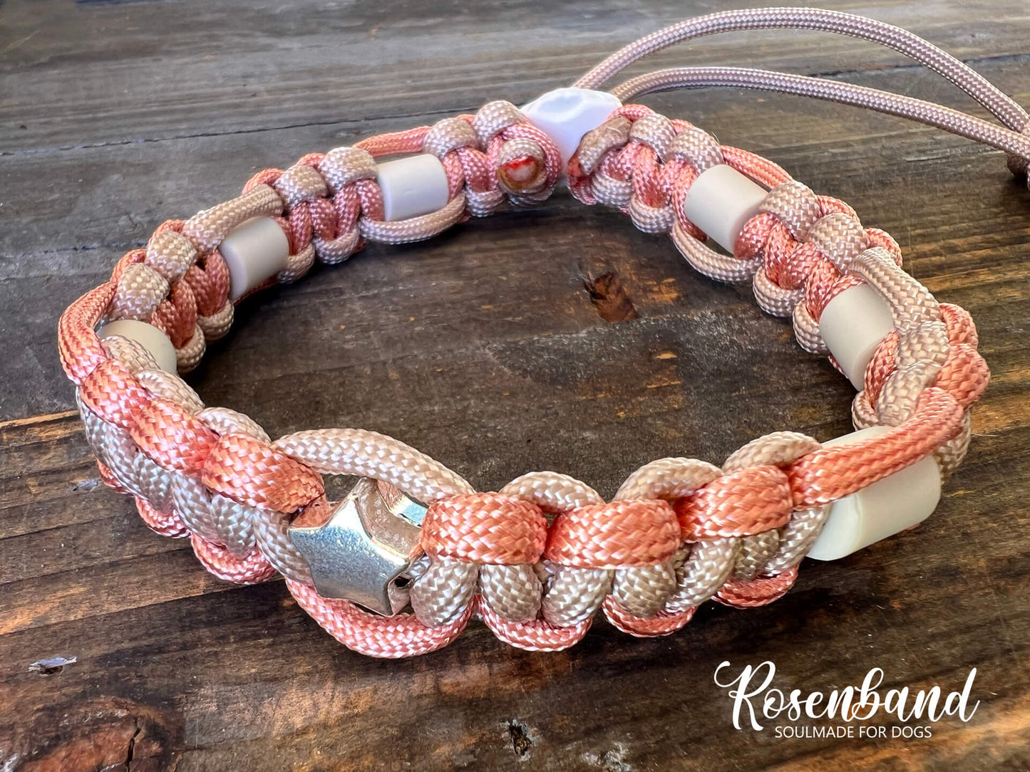Peach-Mocca EM-Keramik Schmuckhalsband
