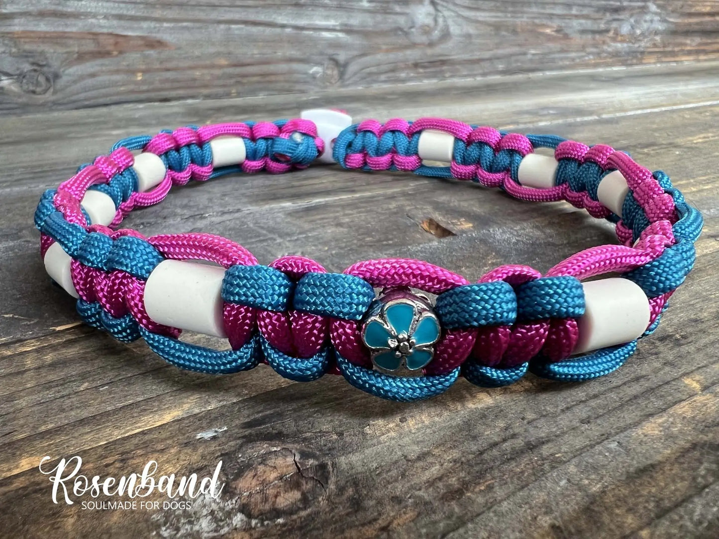 Pink-Blau EM-Keramik Schmuckhalsband