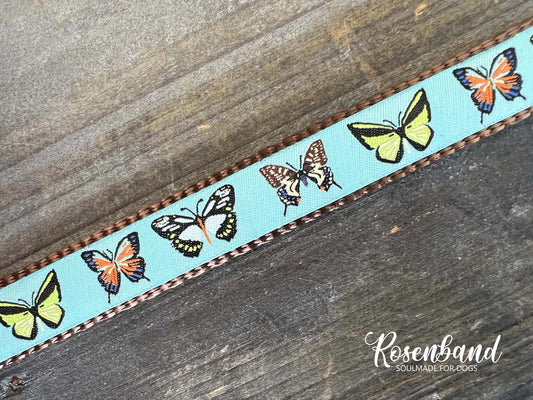 Sweet Butterflys Blue - Motivhalsband